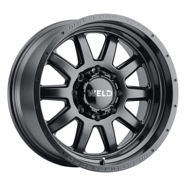Weld Off-Road Stealth Wheel Satin Black 20x9.0 | 6x135 BC / 6x139.7 BC (6x5.5) - fits Ford F-150 2004-2026, Ford F-150 Raptor 2010-2026, Ford Expedition 2003-2026, Chevrolet Silverado 1500 1999-2026, GMC Sierra 1500 1999-2026, and 1 more