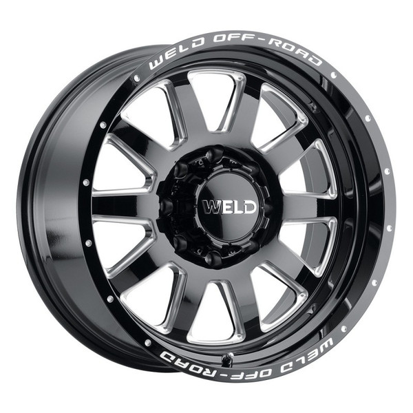 Weld Off-Road Stealth Wheel Gloss Black 20x9.0 | 6x135 BC / 6x139.7 BC (6x5.5) - fits Ford F-150 2004-2026, Ford F-150 Raptor 2010-2026, Ford Expedition 2003-2026, Chevrolet Silverado 1500 1999-2026, GMC Sierra 1500 1999-2026, and 1 more