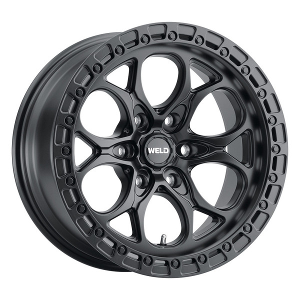 Weld Off-Road W108 Satin Black Wheel 17x9.0 | 5x127 BC (5x5) | +127 Offset - fits Jeep Wrangler JL 2018-2026, Jeep Wrangler JK 2007-2018, Jeep Gladiator JT 2020-2026, and 7 more