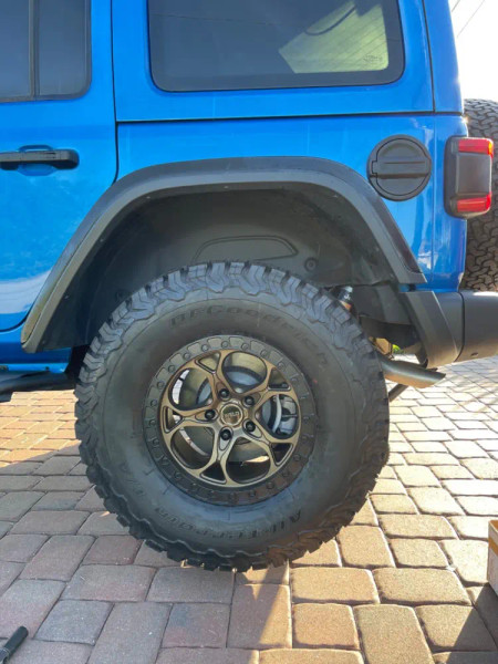 Weld Off-Road W106 17X9.0 Ledge 5X127 ET00 BS5.00 Satin Bronze Satin Black 71.5 Wheel - W10679075500 for Jeep Wrangler JK 2007-2018, Wrangler JL 2018-2025, Wrangler 392 2018-2025, Wrangler 4XE 2018-2025, Jeep Gladiator 2020-2025