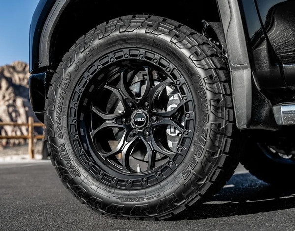 Weld Off-Road W108 20X10 Ledge 6X139.7 ET-18 BS4.75 Satin Black / Black Ring 106.1 Wheel | 2016-2026 Tacoma | 2002-2026 4Runner | 2019-2026 Ram 1500 | 2007-2026 Silverado / Sierra 1500 | W10800084475