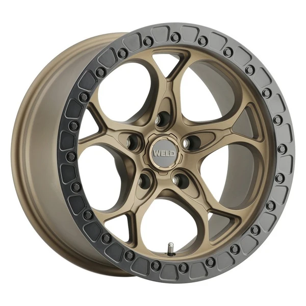 Weld Off-Road Ledge 6 Wheel Satin Bronze / Black Ring 20x10 | 6x139.7 BC (6x5.5) | +7 Offset - fits Chevrolet Silverado 1500 1999-2026, GMC Sierra 1500 1999-2026, Chevrolet Tahoe 1992-2026, Chevrolet Suburban 1992-2026, GMC Yukon 1992-2026, and 25 more