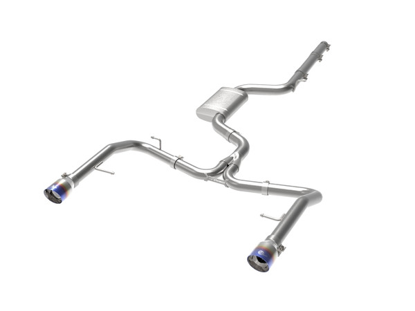 afe 19-21 VW Jetta GLI L4-2.0L (t) MACH Force-Xp 3in to 2-1/2in SS Cat-Back Exhaust System -Polished - 49-36432-L