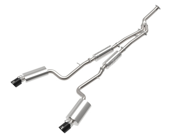 aFe POWER Takeda 16-17 Lexus IS200t L4-2.0L (t) 2.5in-3in 304 SS CB Exhaust w/ Black Tips - 49-36059-B