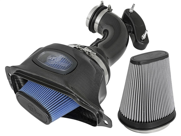 aFe Momentum Black Series Carbon Fiber Intake System P5R 2014-2019 Chevy Corvette 6.2L (C7 Stingray / Grand Sport) - 52-74201-C
