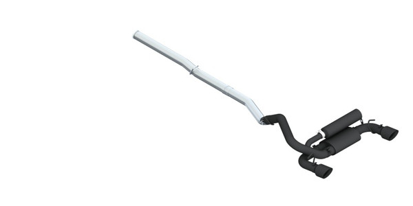 MBRP ARMOR BLK Cat-Back Exhaust, Black-Coated Aluminized Steel - 2016-2018 Ford Focus RS 2.3L - S4203BLK