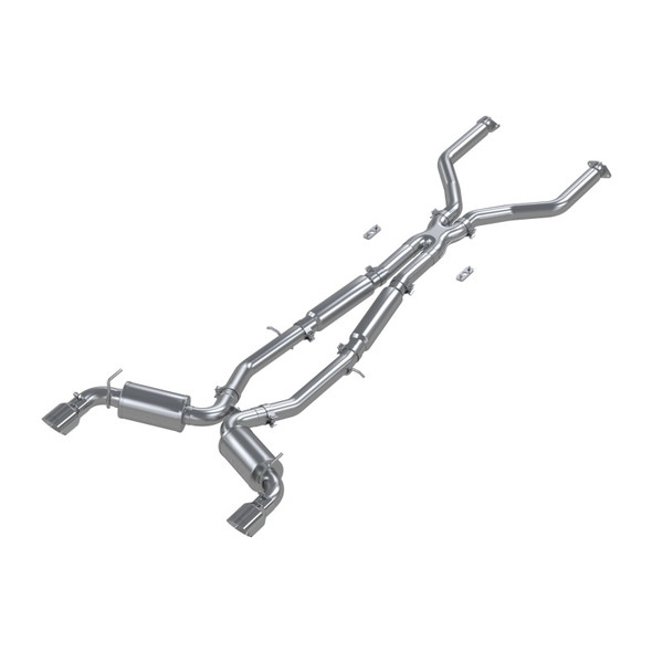 MBRP ARMOR Pro Cat-Back Exhaust, T304 Stainless Steel - 2017-2022 Infiniti Q60 3.0L - S4406304