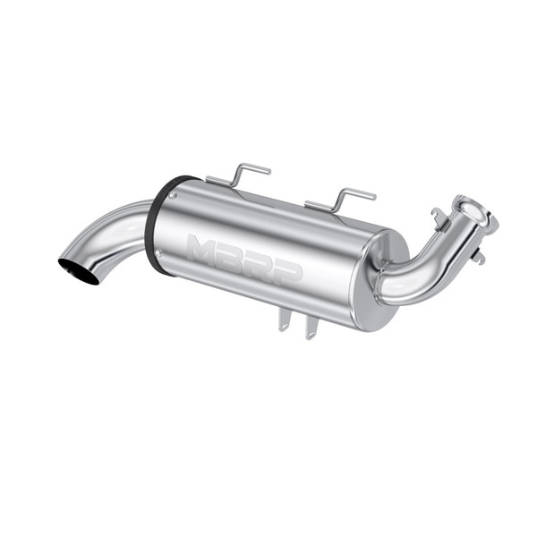 MBRP 2011+ Polaris Sportsman Touring 850 T304 Stainless Single Slip-On Performance Series product photo