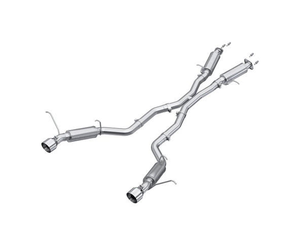 MBRP ARMOR Lite Cat-Back Exhaust, Aluminized Steel - 2012-2021 Jeep Grand Cherokee SRT 6.4L - S5525AL