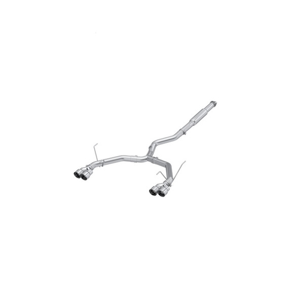 MBRP ARMOR Pro Cat-Back Exhaust, T304 Stainless Steel - 2022-2025 Subaru WRX 2.4L - S4808304
