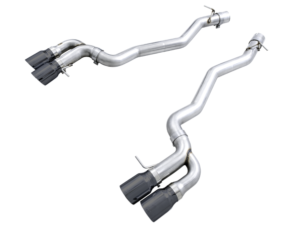 AWE Tuning 2018-2023 BMW F90 M5 Track Edition Axle-Back Exhaust- Black Diamond Tips