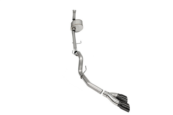 Corsa 2021-2025 Ford F-150 SuperCab/6.5in Bed 5.0L V8 Xtreme Cat-Back Single Side Exit-Black PVD