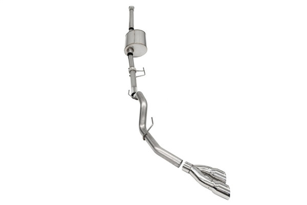 Corsa 2021-2025 Ford F-150 SuperCrew/6.5in Bed 3.5L V6 Sport Cat-Back Single Side Exit-Polished