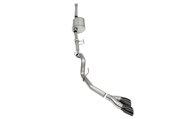 Corsa 2021-2025 Ford F-150 SuperCrew/6.5in Bed 3.5L V6 Sport Cat-Back Single Side Exit-Black PVD