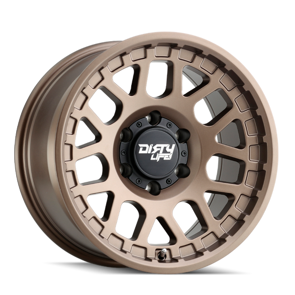 Dirty Life 9306 Mesa Bronze Wheel 17x9 | 6x139.7 BC (6x5.5) | -12 Offset - fits Chevrolet Silverado 1500 1999-2026, GMC Sierra 1500 1999-2026, Chevrolet Tahoe 1992-2026, Chevrolet Suburban 1992-2026, GMC Yukon 1992-2026, and 25 more