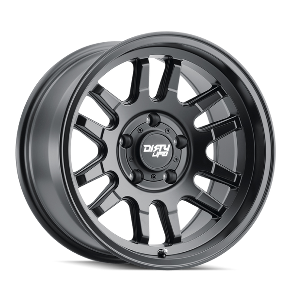 Dirty Life 9310 Canyon Matte Black Wheel 17x9 | 6x139.7 BC (6x5.5) | +0 Offset - fits Chevrolet Silverado 1500 1999-2026, GMC Sierra 1500 1999-2026, Chevrolet Tahoe 1992-2026, Chevrolet Suburban 1992-2026, GMC Yukon 1992-2026, and 25 more