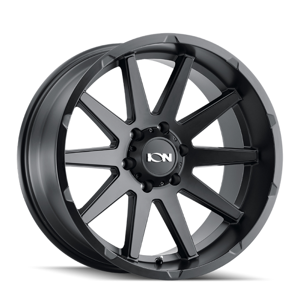 ION Wheels ION Type 143 Matte Black Wheel 20x10 | 6x139.7 BC (6x5.5) | -19 Offset - fits Chevrolet Silverado 1500 1999-2026, GMC Sierra 1500 1999-2026, Chevrolet Tahoe 1992-2026, Chevrolet Suburban 1992-2026, GMC Yukon 1992-2026, and 25 more