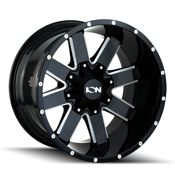 ION Wheels ION Type 141 Gloss Black Wheel 20x9 | 6x135 BC | +0 Offset - fits Ford F-150 2004-2026, Ford F-150 Raptor 2010-2026, Ford Expedition 2003-2026, Lincoln Navigator 2003-2026, Lincoln Mark LT 2006-2014