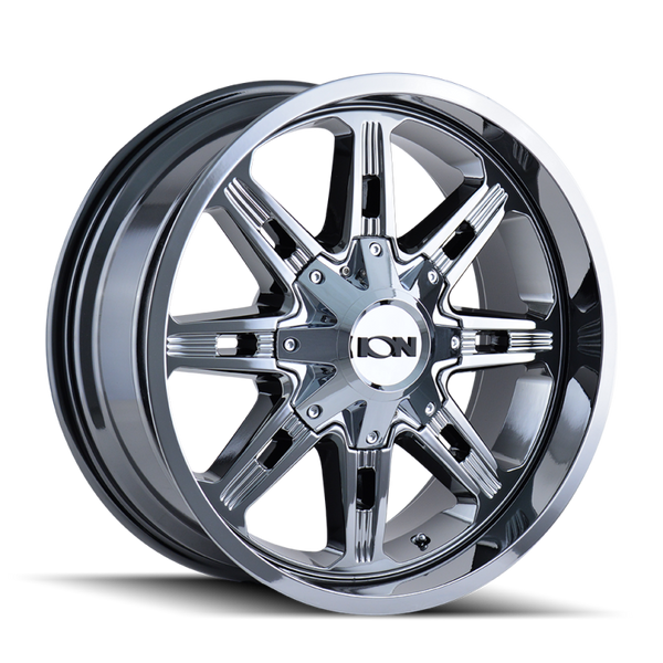 ION Wheels ION Type 184 Chrome Wheel 20x9 | 5x139.7 BC (5x5.5) | +18 Offset - fits Ram 1500 Classic 1994-2024, Ford Bronco 1966-1996, Ford F-100 1948-1996, Jeep CJ-5 1954-1983, Jeep CJ-7 1976-1986, and 7 more