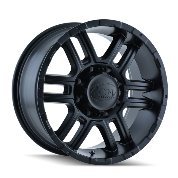 ION Wheels ION Type 179 Matte Black Wheel 17x8 | 5x139.7 BC (5x5.5) | +10 Offset - fits Ram 1500 Classic 1994-2024, Ford Bronco 1966-1996, Ford F-100 1948-1996, Jeep CJ-5 1954-1983, Jeep CJ-7 1976-1986, and 7 more