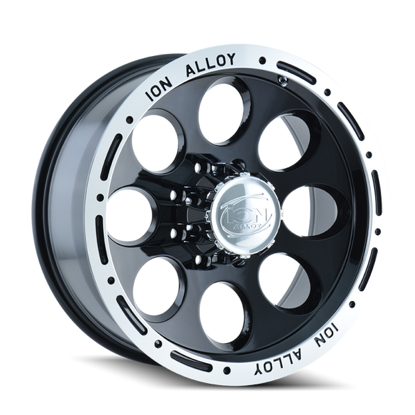 ION Wheels ION Type 174 Black Wheel 15x10 | 5x139.7 BC (5x5.5) | -38 Offset - fits Ram 1500 Classic 1994-2024, Ford Bronco 1966-1996, Ford F-100 1948-1996, Jeep CJ-5 1954-1983, Jeep CJ-7 1976-1986, and 7 more