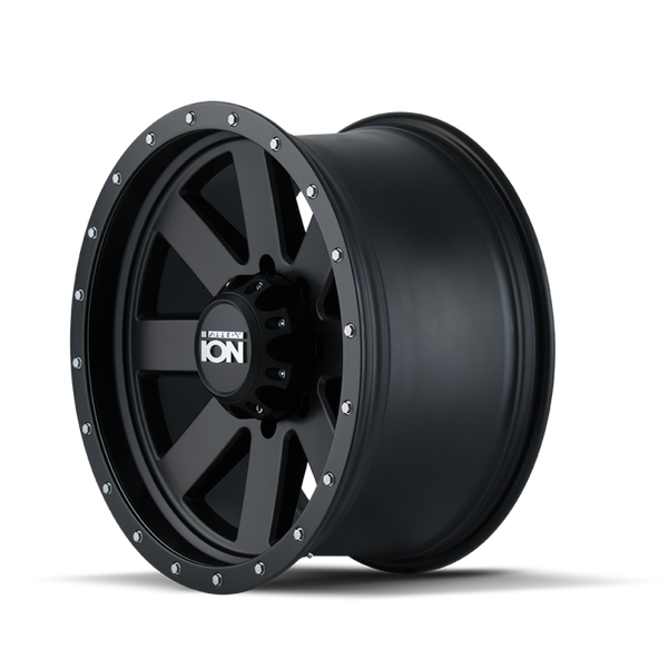 ION Type 134 17x8.5 / 5x127 BP / -6mm Offset / 83.82mm Hub Matte Black/Black Beadlock Wheel