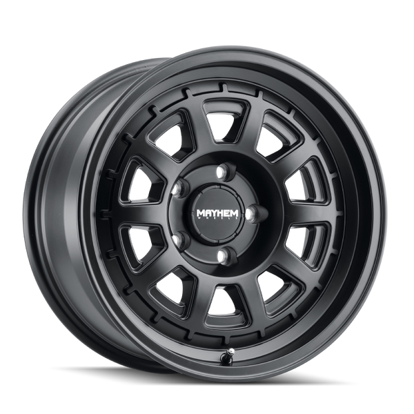 Mayhem 8303 Voyager Matte Black Wheel 15x7 | 5x120 BC | +15 Offset - fits Honda Ridgeline 2006-2026, Honda Pilot 2006-2026, Honda Passport 2019-2026, Acura MDX 2007-2026, Land Rover Range Rover, and 3 more