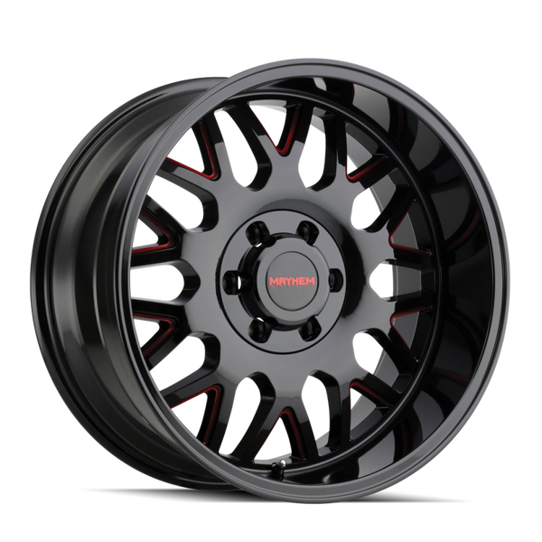Mayhem 8110 Tripwire Black Wheel 20x9 | 6x135 BC | +18 Offset - fits Ford F-150 2004-2026, Ford F-150 Raptor 2010-2026, Ford Expedition 2003-2026, Lincoln Navigator 2003-2026, Lincoln Mark LT 2006-2014