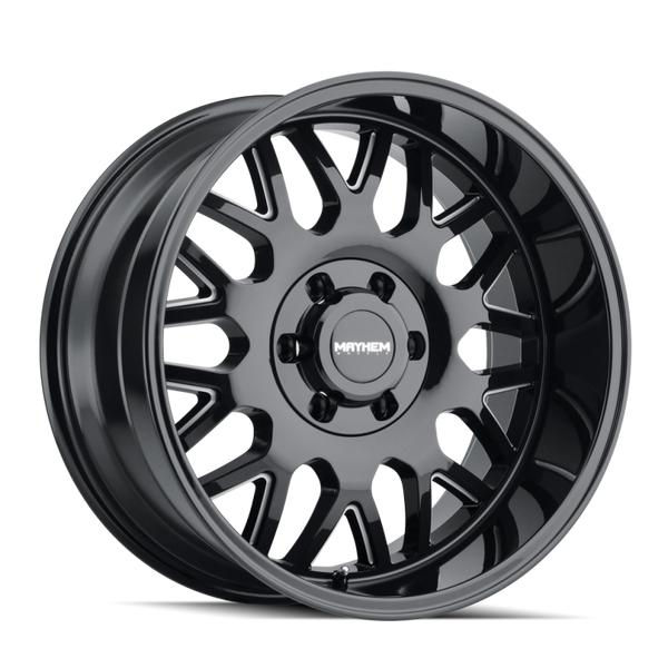 Mayhem 8110 Tripwire 20x10 / 8x180 BP / -19mm Offset / 124.1mm Hub Black w/ Milled Spokes Wheel