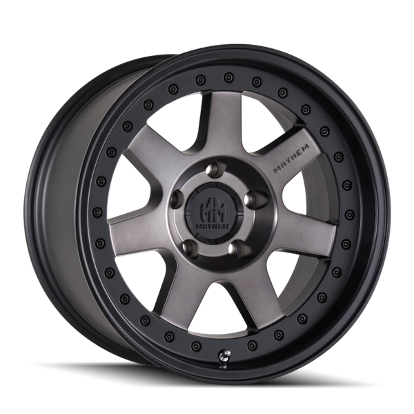 Mayhem 8300 Prodigy Matte Black Wheel 17x9 | 5x127 BC (5x5) | -6 Offset - fits Jeep Wrangler JL 2018-2026, Jeep Wrangler JK 2007-2018, Jeep Gladiator JT 2020-2026, Jeep Commander 2006-2010, Chevrolet C/K1500 2WD 1967-1998, and 7 more