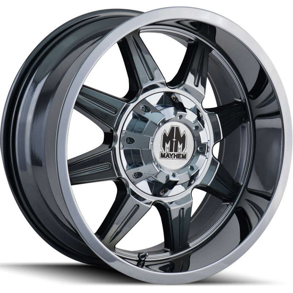 Mayhem 8100 Monstir Wheel 20x9 | 5x127 BC (5x5) | +18 Offset - fits Jeep Grand Cherokee SRT 2006-2021, Jeep Grand Cherokee Trackhawk 2018-2021, Dodge Durango SRT 2018-2026, Jeep Wrangler JL 2018-2026, Jeep Wrangler JK 2007-2018, and 10 more