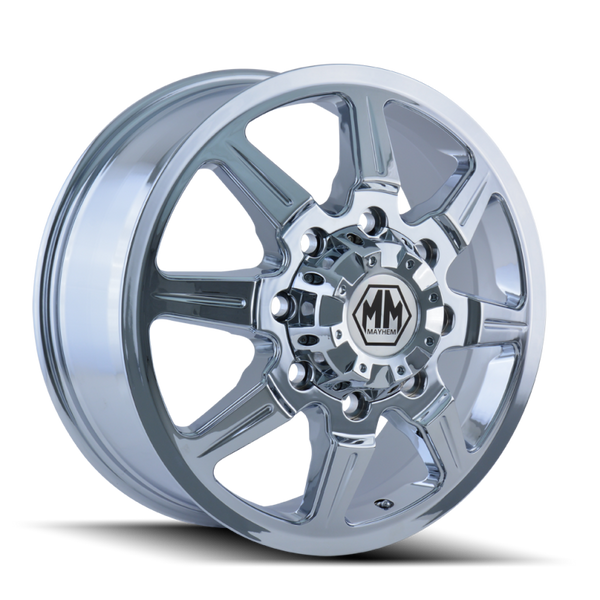 Mayhem 8101 Monstir Chrome Wheel 20x8.25 | 8x200 BC | +127 Offset - fits Ford F-350 DRW 2005-2026, Ford F-450 Pickup 2011-2026