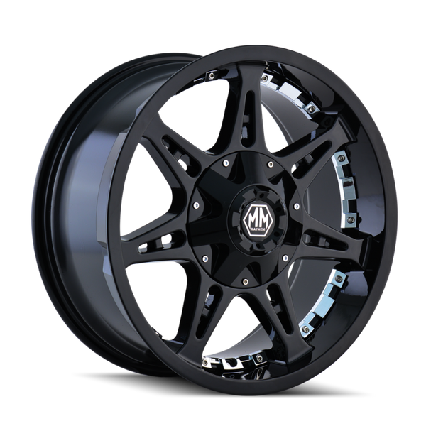 Mayhem 8060 Missile Black Wheel 20x9 | 6x135 BC | +18 Offset - fits Ford F-150 2004-2026, Ford F-150 Raptor 2010-2026, Ford Expedition 2003-2026, Lincoln Navigator 2003-2026, Lincoln Mark LT 2006-2014