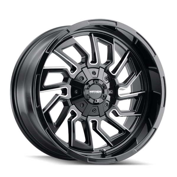 Mayhem 8111 Flywheel Black Wheel 20x10 | 5x127 BC (5x5) | -19 Offset - fits Jeep Grand Cherokee SRT 2006-2021, Jeep Grand Cherokee Trackhawk 2018-2021, Dodge Durango SRT 2018-2026, Jeep Wrangler JL 2018-2026, Jeep Wrangler JK 2007-2018, and 10 more