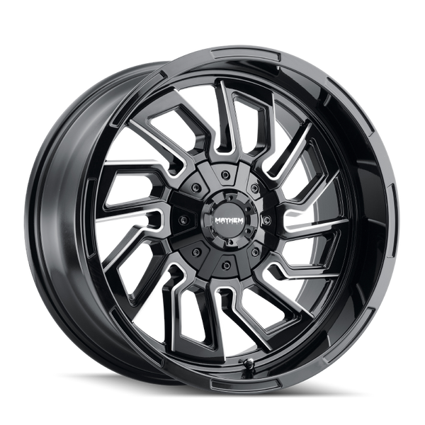 Mayhem 8111 Flywheel 22x10 / 8x170 BP / -19mm Offset / 125.2mm Hub Black w/ Milled Spokes Wheel