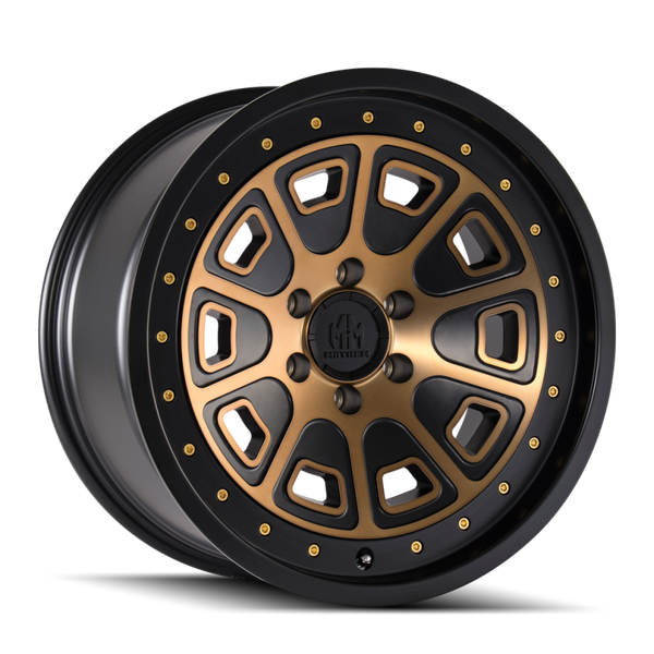Mayhem 8301 Flat Iron Matte Black Wheel 18x9 | 6x120 BC | +0 Offset - fits Chevrolet Colorado 2015-2022, GMC Canyon 2015-2022, Cadillac SRX 2009-2016, Cadillac XT5 2017-2022, Cadillac XT6 2020-2022, and 4 more