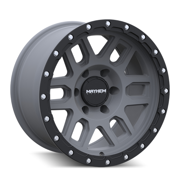 Mayhem 8304 Delta Matte Gunmetal Wheel 20x9 | 8x165.1 BC (8x6.5) | -12 Offset - fits Ram 2500 1994-2026, Ram 3500 SRW 1994-2026, Chevrolet Silverado 2500 (pre-2011), Chevrolet Silverado 3500 (pre-2011), GMC Sierra 2500 (pre-2011), and 6 more
