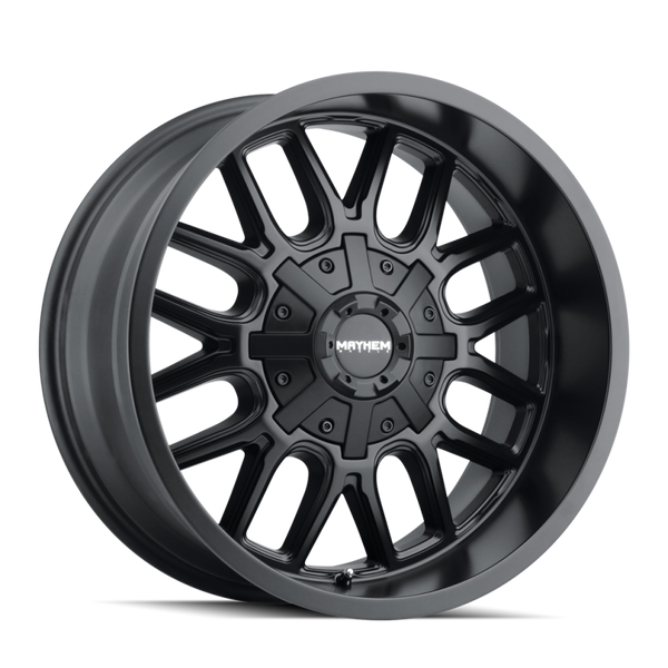 Mayhem 8107 Cogent Matte Black Wheel 20x9 | 8x165.1 BC (8x6.5) | +18 Offset - fits Ram 2500 1994-2026, Ram 3500 SRW 1994-2026, Chevrolet Silverado 2500 (pre-2011), Chevrolet Silverado 3500 (pre-2011), GMC Sierra 2500 (pre-2011), and 6 more