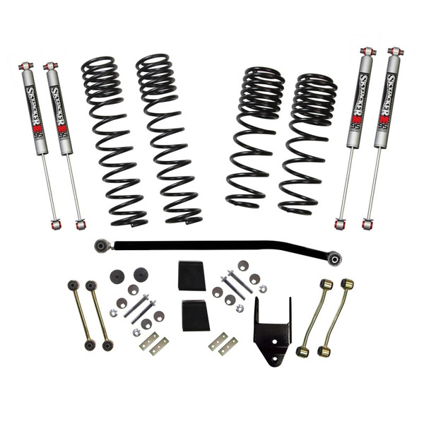 Skyjacker Diesel 3.5-4in Dual Rate Long Trvl Sus Lift Kit w/M95 Mono Shocks - 2020-2025 2018-2025 Jeep Wrangler JL 4WD Rub - JL40RBPMLTD