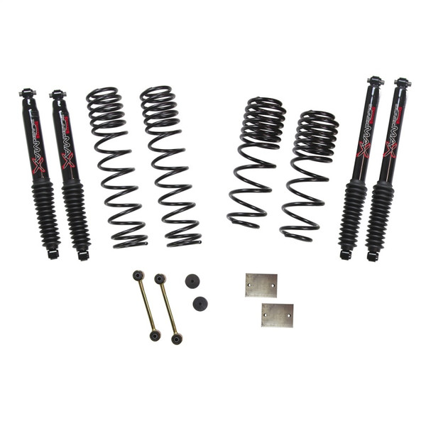 Skyjacker Diesel 1.5in Dual Rate Long Trvl Sus Lift Kit w/Blk MAX Shocks - 2020-2025 2018-2025 Jeep Wrangler JL 4WD Rubicon - JL15RBPBLTD