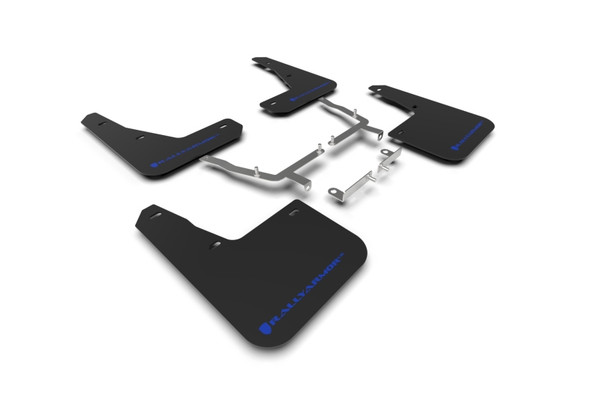 Rally Armor 2019-21 Ford Focus ST Mk4 Hatch Black Mud Flap w/ Blue Logo