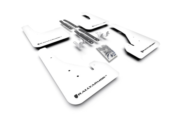 Rally Armor 2019-20 Toyota Corolla White UR Mud Flap Black Logo