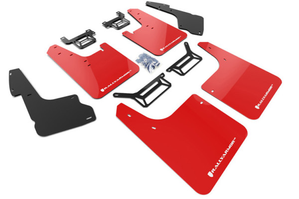 Rally Armor 2012-2024 Toyota 4Runner UR Red Mud Flap w/ White Logo