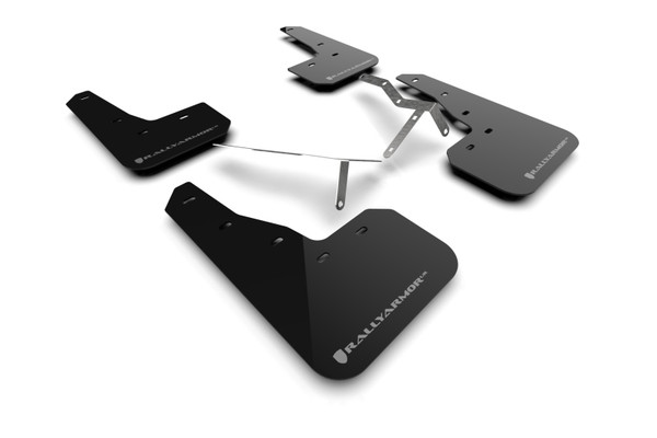 Rally Armor 2022 Honda Civic (Incl. Si/Sport/Touring) UR Black Mud Flap w/ Grey Logo
