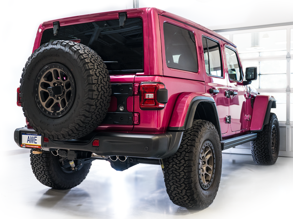 AWE Tuning 2021-2026 Jeep Wrangler Rubicon JL 392 | SwitchPath T304 Valved Exhaust | Quad BashGuards | 3025-41392