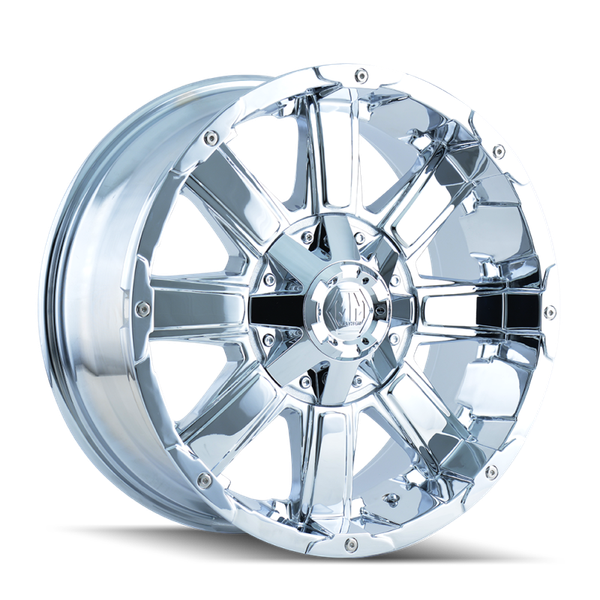 Mayhem 8030 Chaos Chrome Wheel 18x9 | 5x114.3 BC (5x4.5) | +10 Offset - fits Ford Explorer ST 2020-2026, Toyota Tacoma 1995-2004, Toyota 4Runner 1996-2002, Nissan Xterra 1999-2004, Nissan Frontier 1998-2004, and 13 more