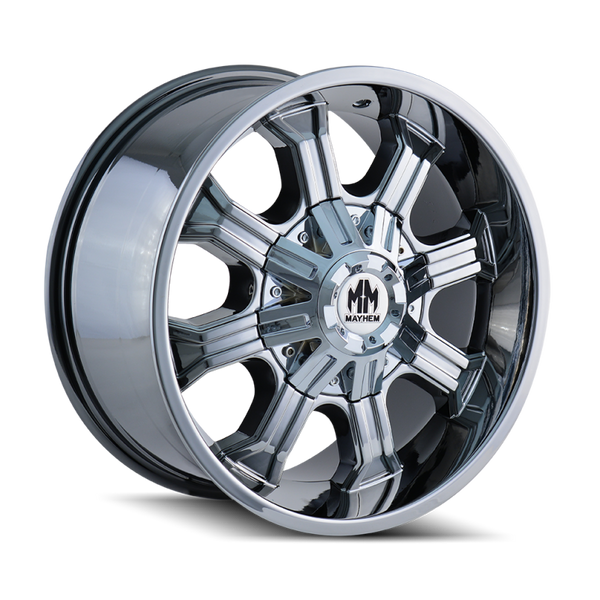 Mayhem 8102 Beast 20x9 / 8x165.1 BP / -12mm Offset / 130.8mm Hub Chrome Wheel
