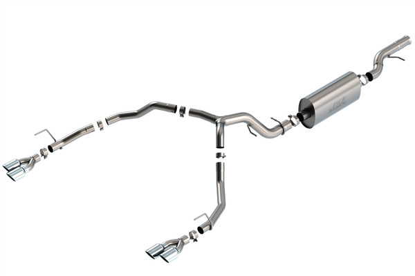 Borla 2021-2023 Chevrolet Tahoe 6.2L V8 2/4WD 4DR Brushed T-304 Stainless Steel Touring Cat-Back Exhaust
