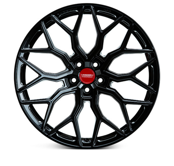 Vossen HF-2 Gloss Black Wheel 21x12 | 5x120 BC - fits Cadillac CTS-V 2009-2019, Cadillac CT5-V Blackwing 2022-2026, Cadillac ATS-V 2016-2019, SS 2010-2024, ZL1 2012-2024
