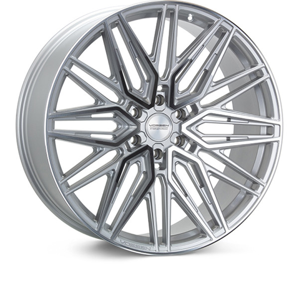 Vossen HF6-5 22x10 / 6x135 (Ford Raptor GEN1, GEN2, & GEN3 | 2011-2024 F-150 EcoBoost, 5.0L & 6.2L) / ET-18 / Super Deep Face / 87.1 - Silver Polished Wheel -  HF65-2F26